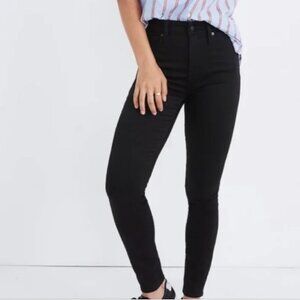 Madewell Women's Curvy High Rise Skinny Jean Black Size 33